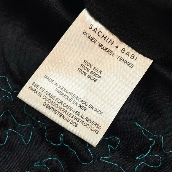 SACHIN + BABI • Bosphorus Silk Sleeveless Sequin Midi Slip Dress, 2 - Picture 12 of 16